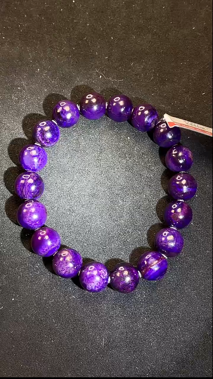 苏纪石（舒俱来）未镶嵌手串南非老矿舒俱来