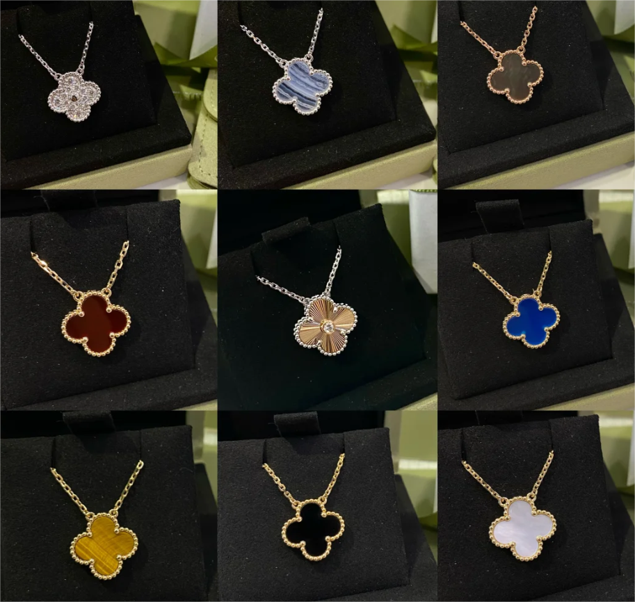 钨金项链 GZ  3.0精工版本 四叶草单花项链