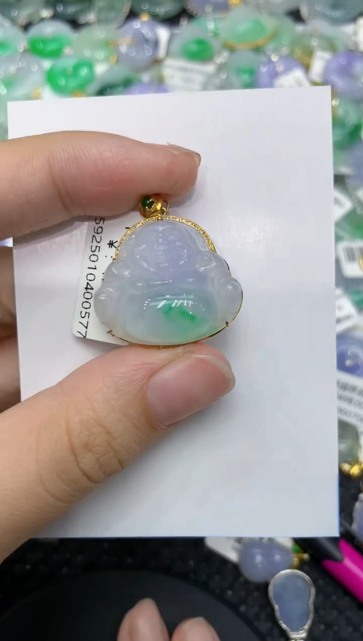 【闪购商品】翡翠颈饰18K金镶嵌111111111