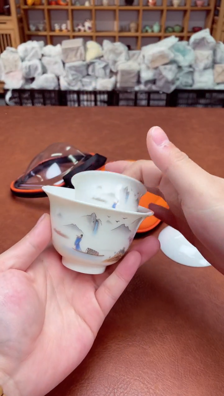 【闪购商品】摆件高端瓷器易仟杯茶器