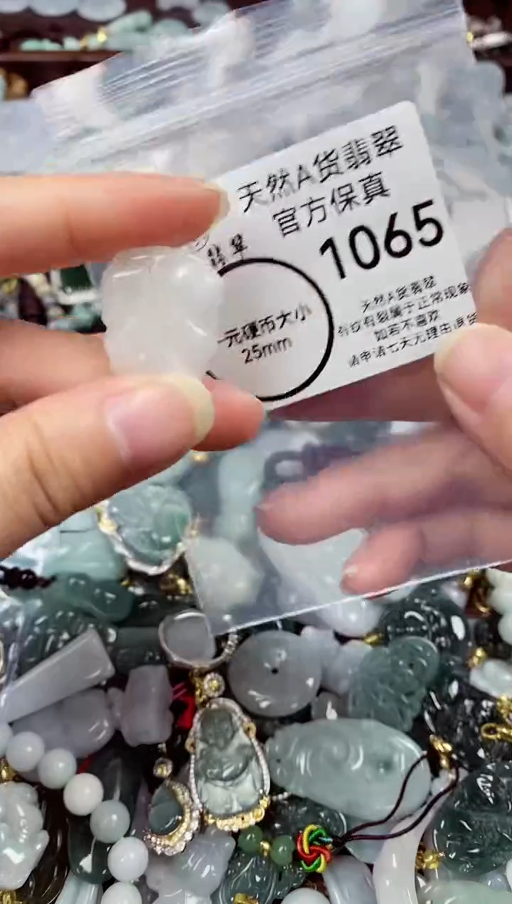 【闪购商品】翡翠颈饰未镶嵌天然A货翡翠1065