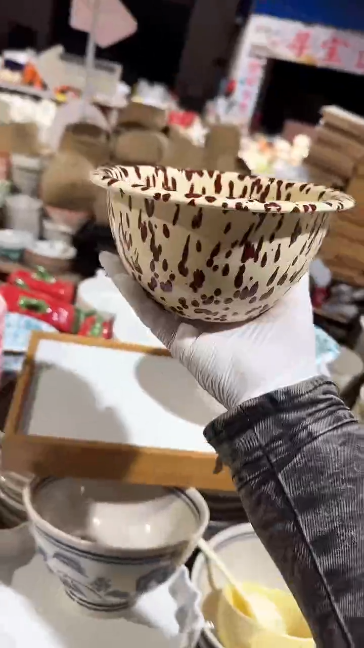 陶瓷泼墨面碗微瑕 凑满20元包邮