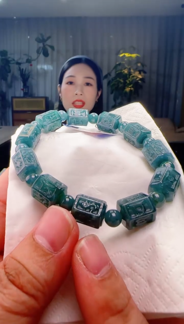 未镶嵌手串翡翠多样性发其一ZM@@60B7J13630