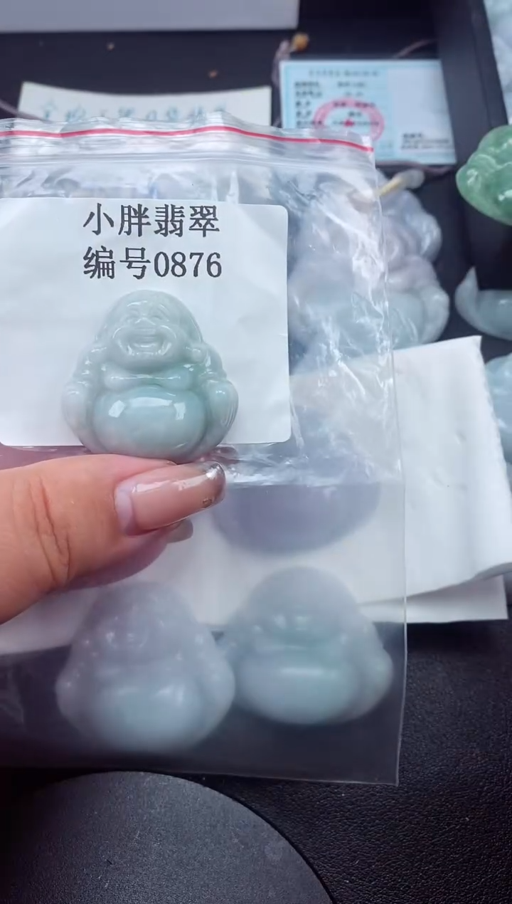 翡翠未镶嵌颈饰缅甸天然A货翡翠0876