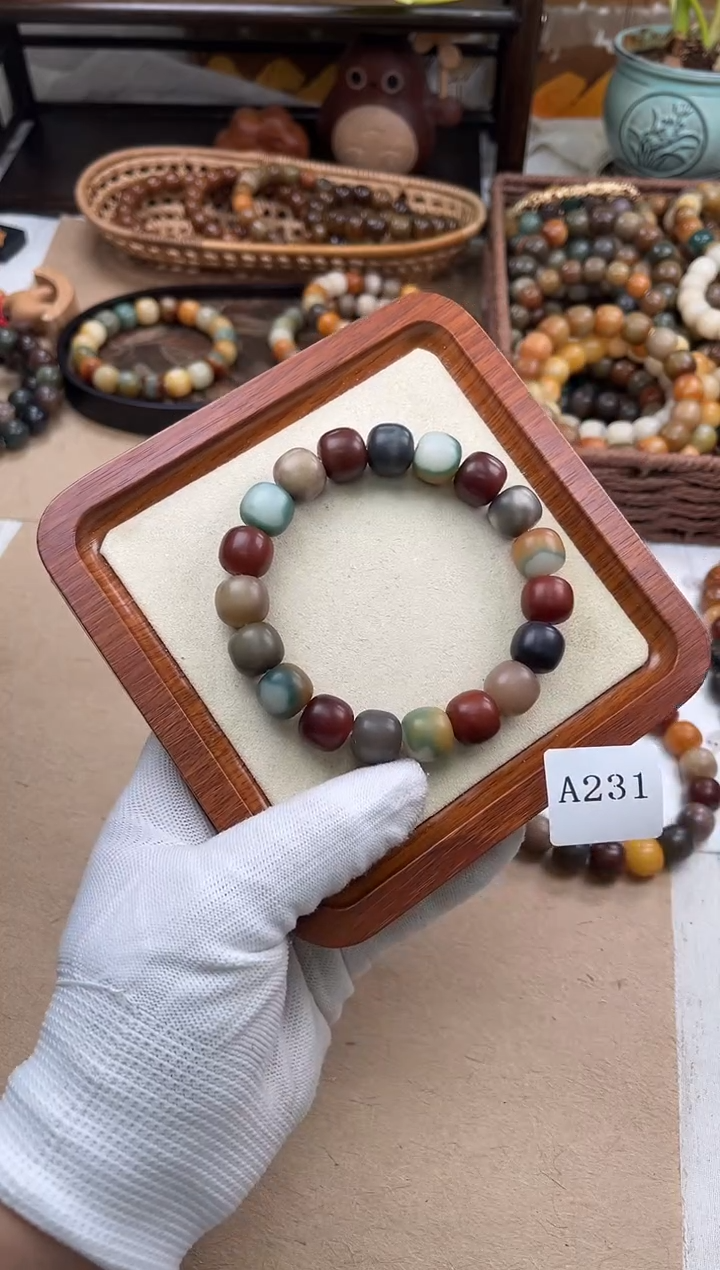 手串菩提根/象牙果言**✨a231卡14 干磨万圣家族孔一般