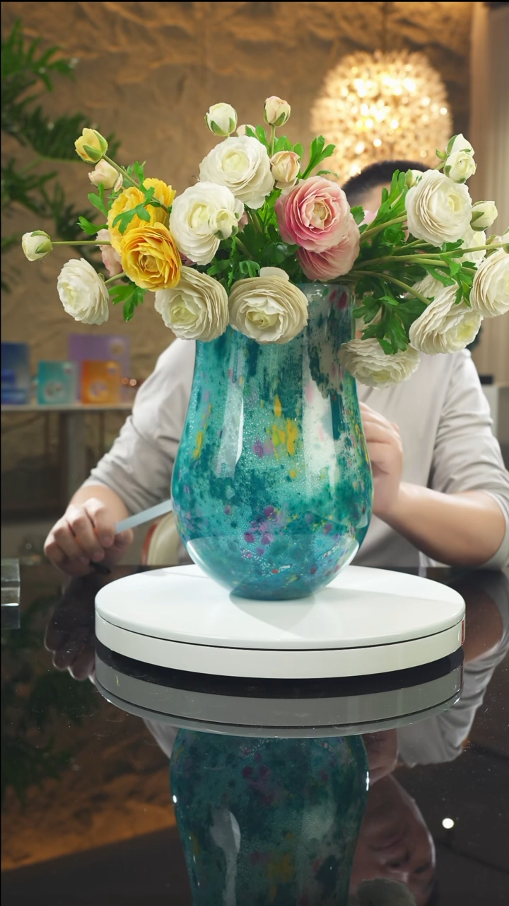 【闪购商品】瓷片设计款莫奈花瓶