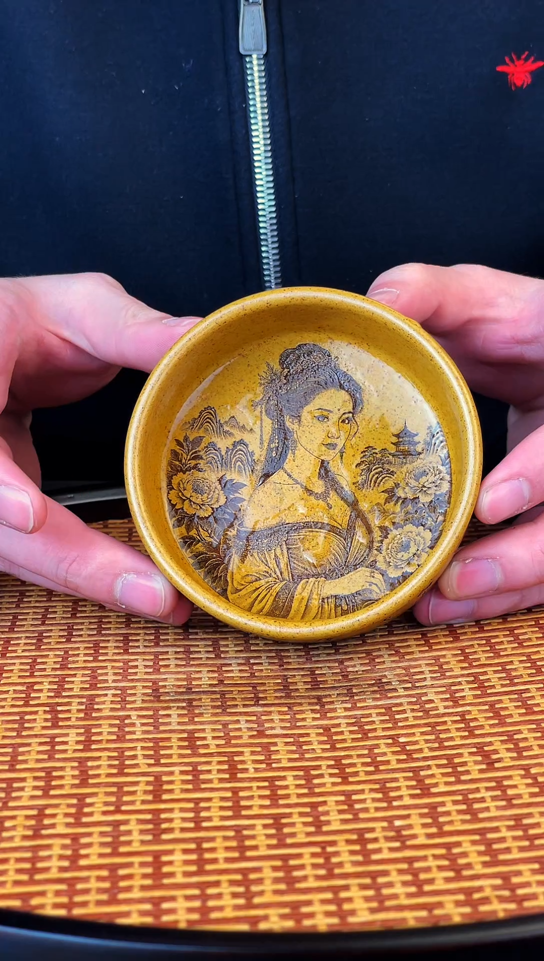 虞美人  黄金段柴烧  主人杯