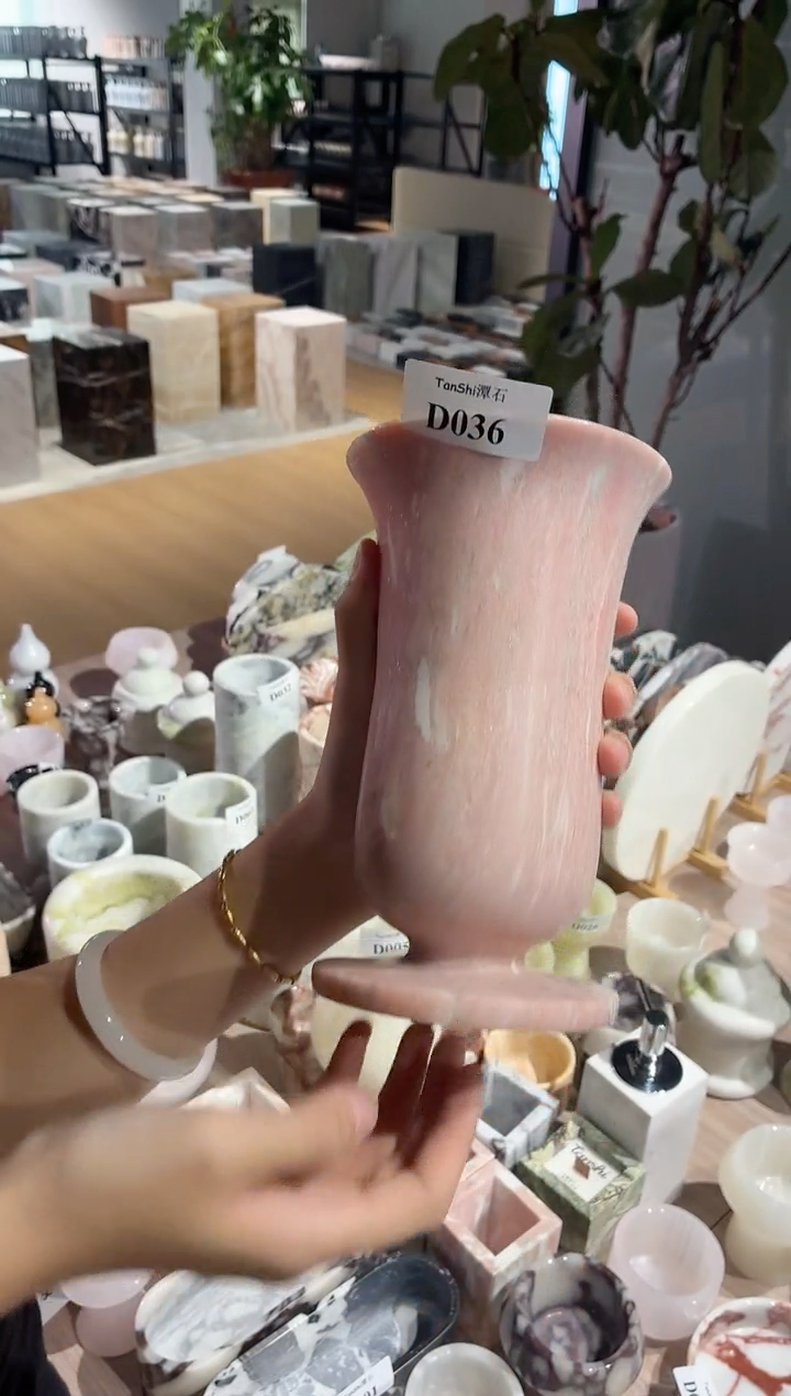 石材d036宝粉花瓶