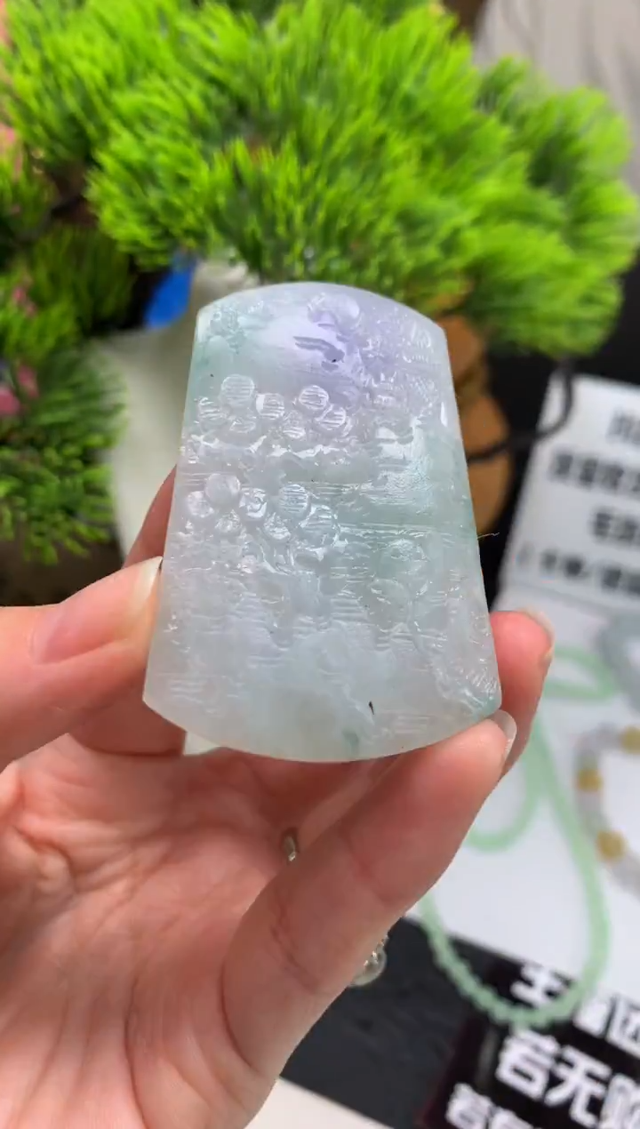 未镶嵌定制翡翠菩****左---123751