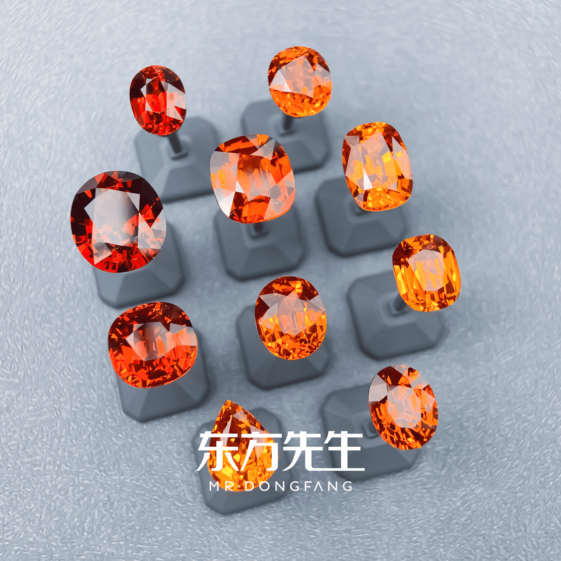【东方先生】天然芬达 天然石榴石 彩色宝石 高级珠宝