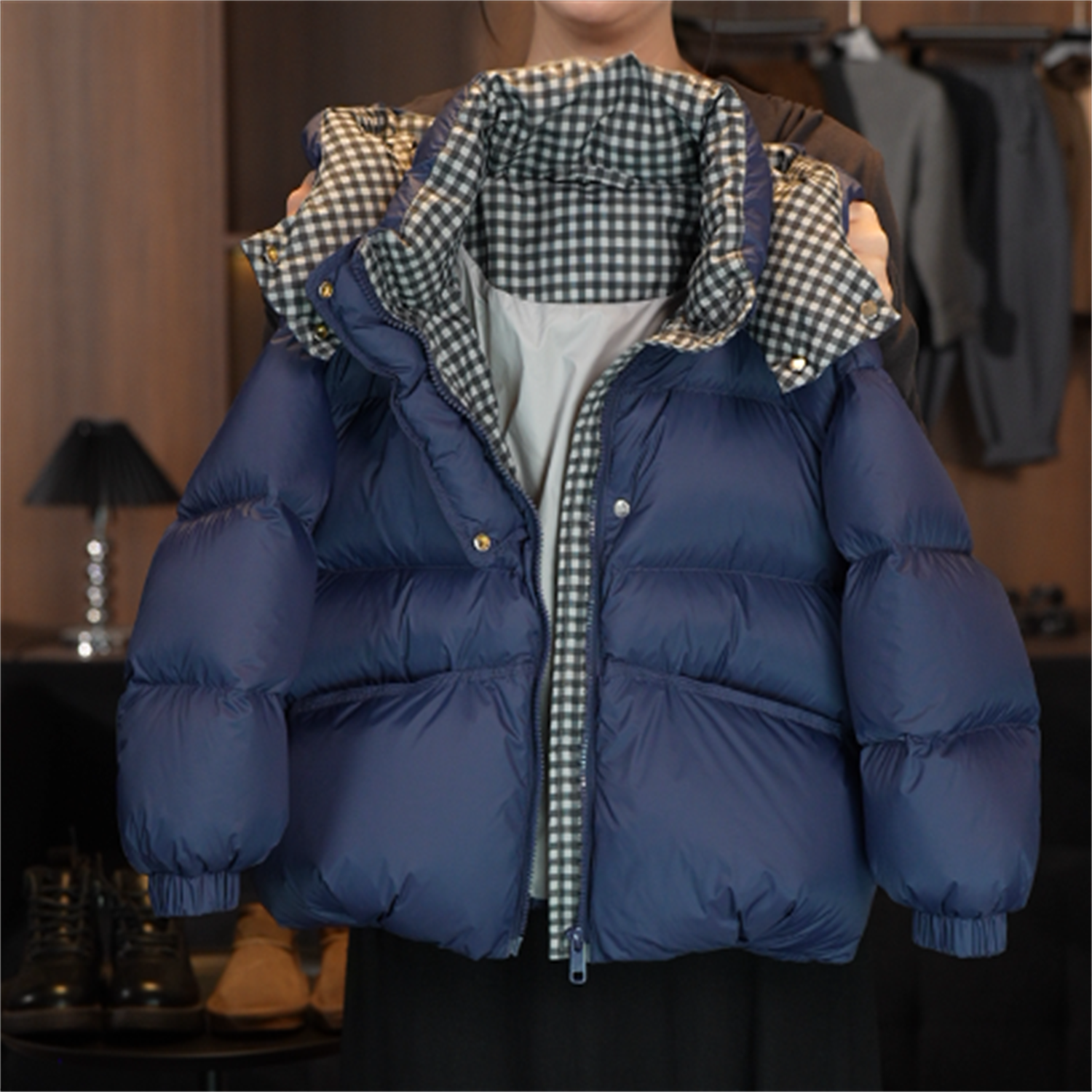 【森叔Kids专属】2025冬季常规款时尚韩系亲子常规款白鸭绒羽绒服