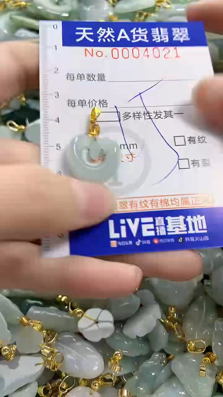 颈饰未镶嵌翡翠天然A货翡翠