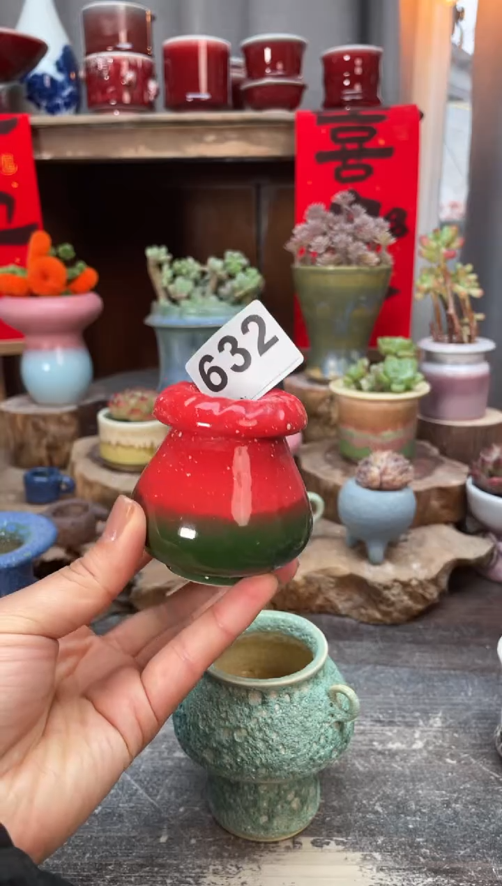 【闪购商品】摆件632知木小芳花盆