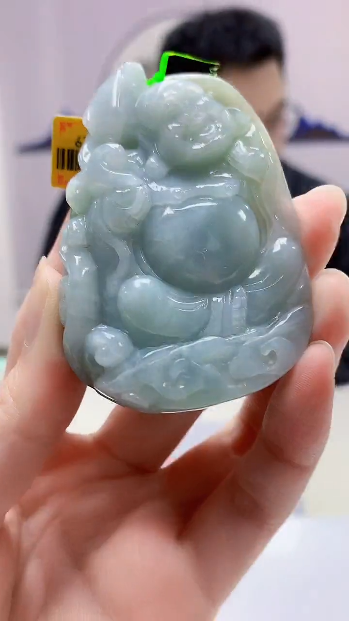 【闪购商品】定制翡翠未镶嵌5153zm-毛货挂件佛公104