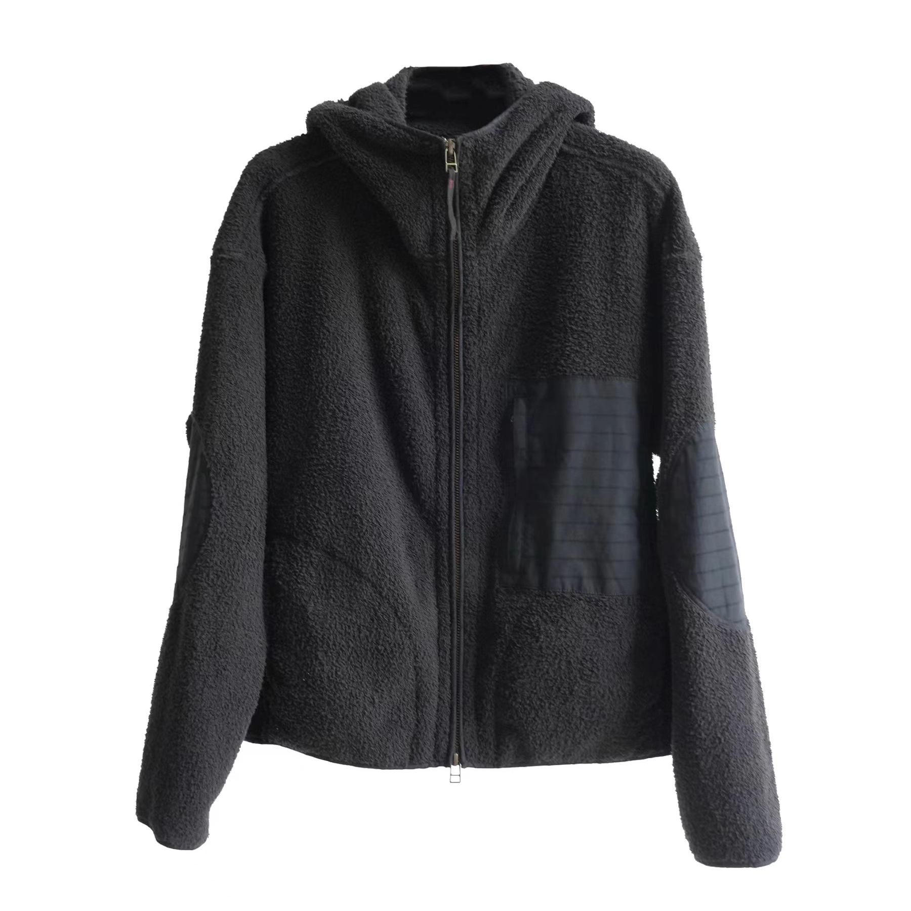 【寻苔出品】WT3332 摇粒绒柔软连帽拉链短外套 几见