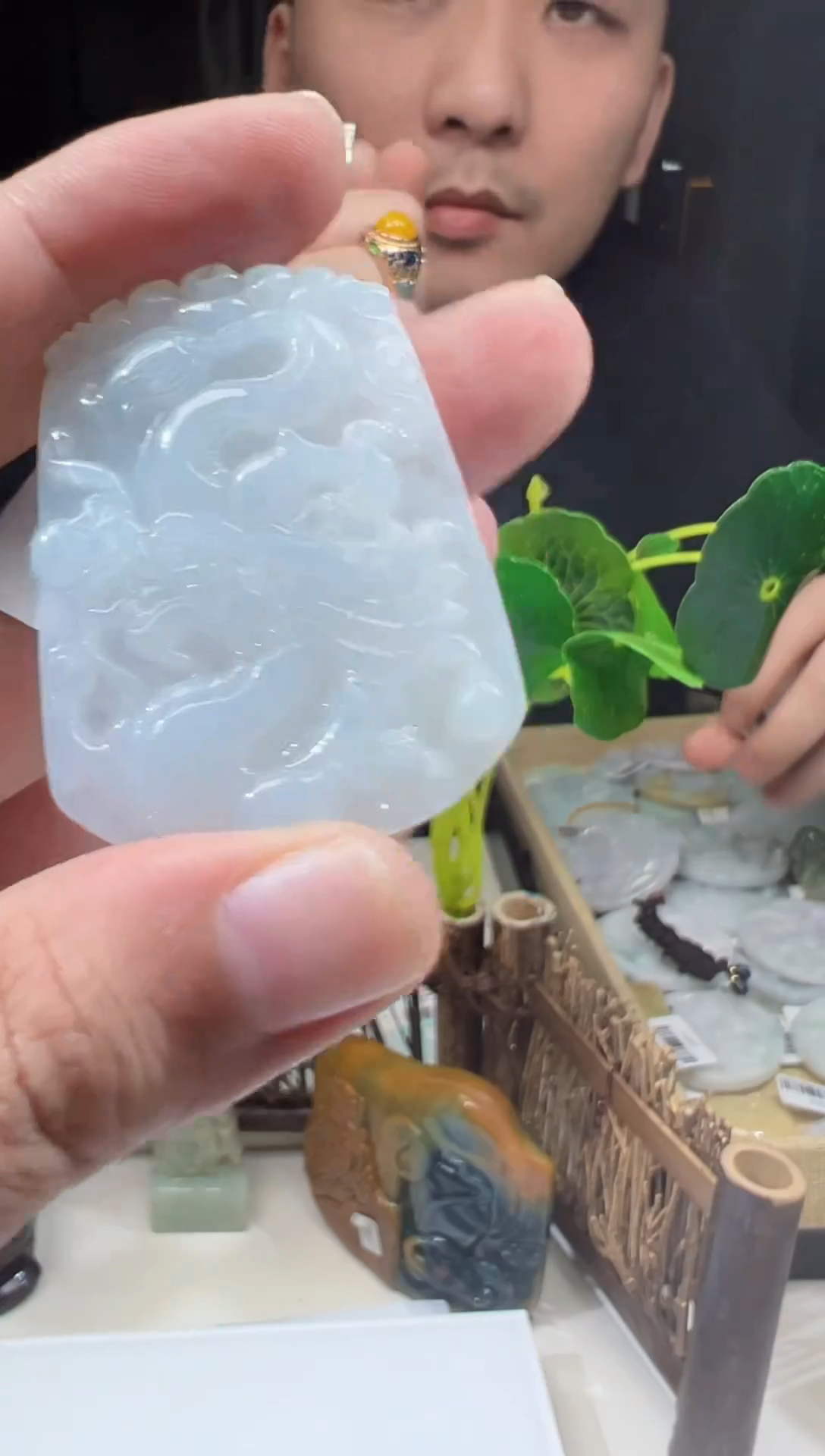 【闪购商品】翡翠颈饰未镶嵌天然翡翠（多样性发）龙牌