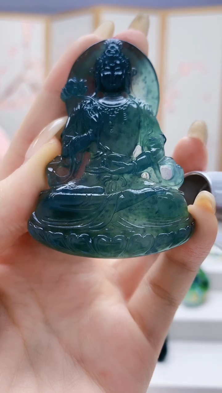 未镶嵌定制翡翠4812jw-毛货挂件18