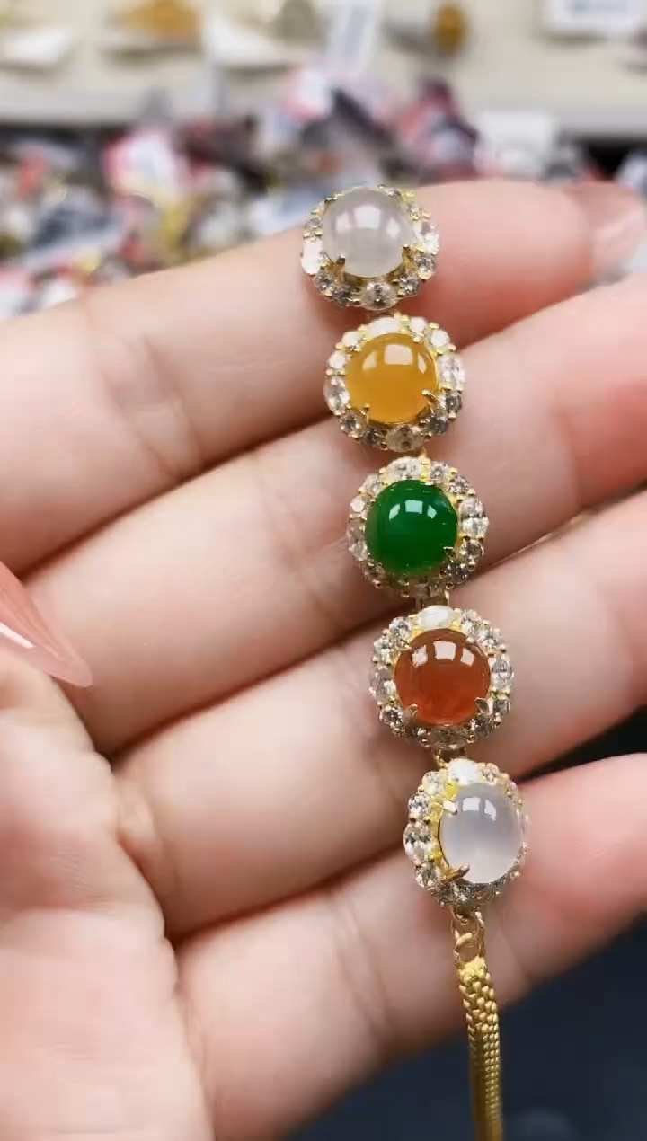 银S925镶嵌戒指翡翠0401