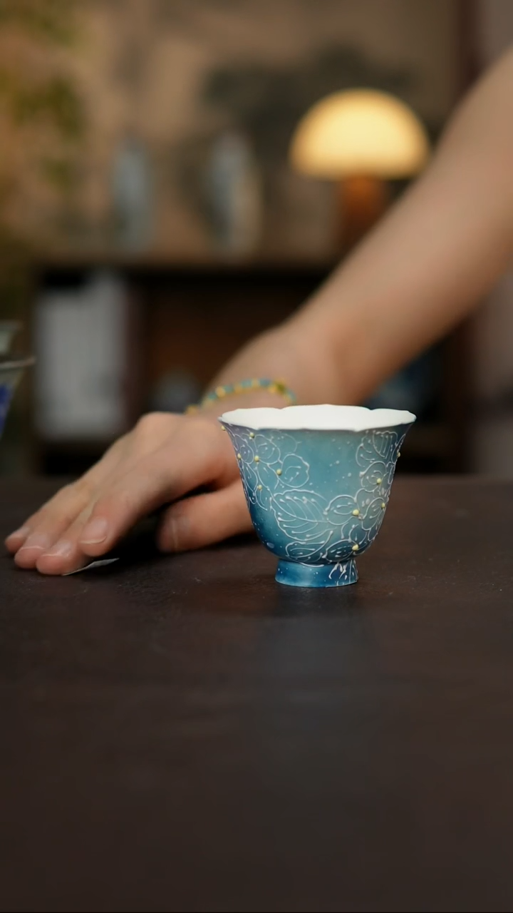 杯景德镇陶瓷杯碗柴烧多人