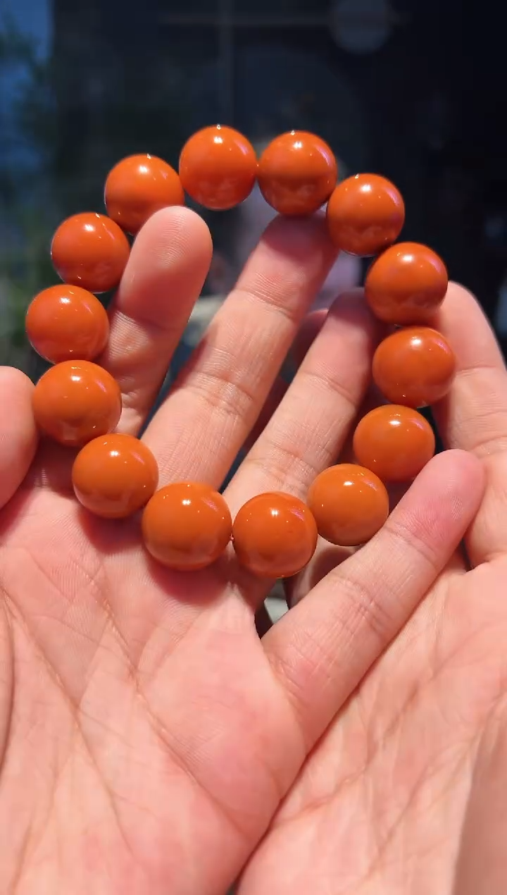 【闪购商品】南红玛瑙手串未镶嵌17+(柿000)