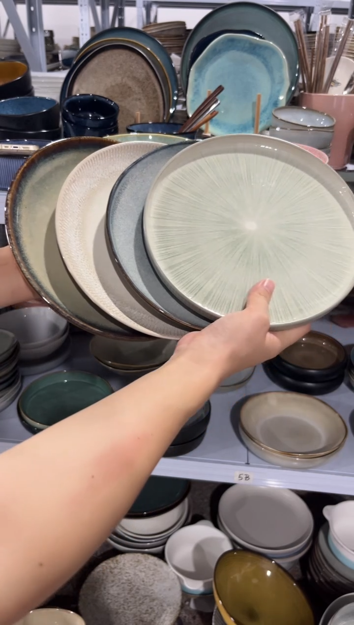 陶瓷外贸尾货瑕疵满20包邮X4 小盘组合
