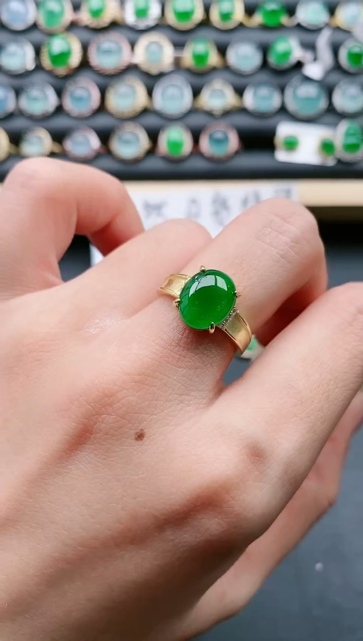 【闪购商品】翡翠戒指银S925镶嵌11111111