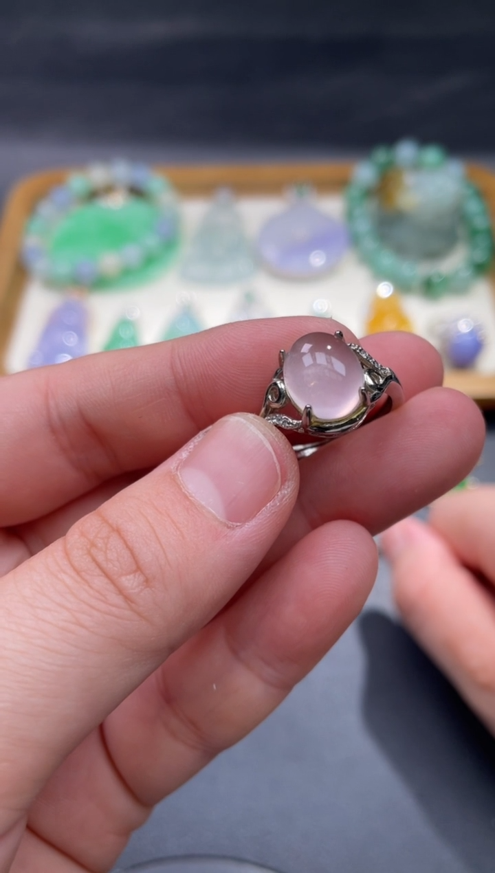 【闪购商品】水晶戒指银S925镶嵌2..........