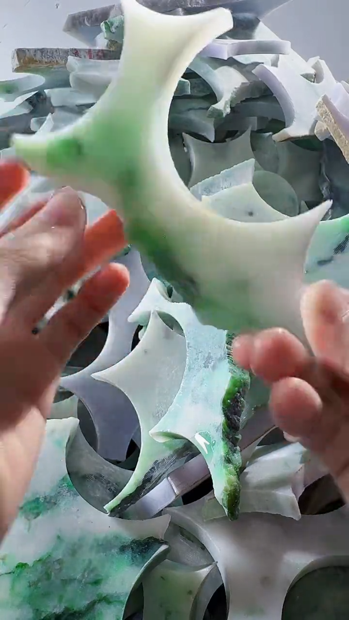 裸石翡翠缅甸翡翠A货文2587