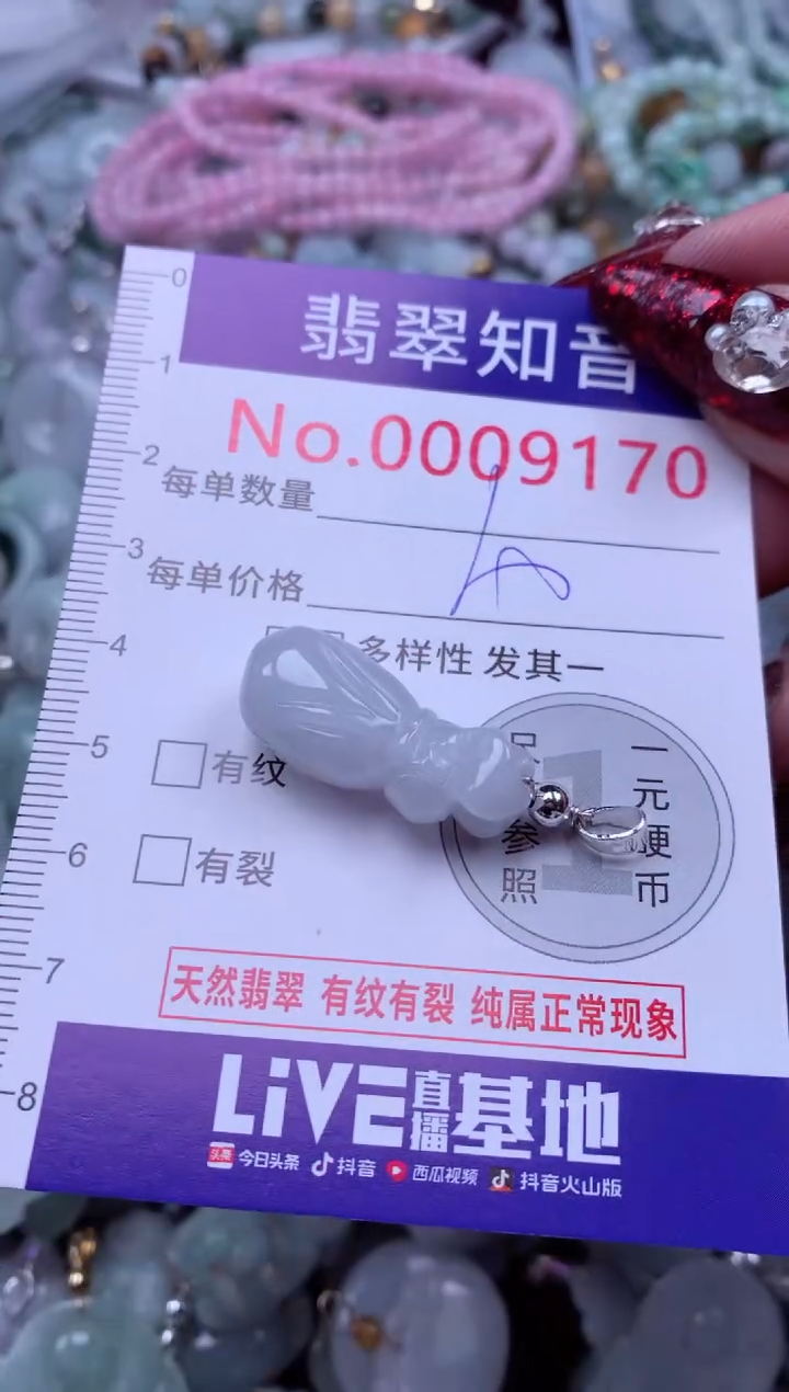 吊坠(不含链)未镶嵌翡翠9170