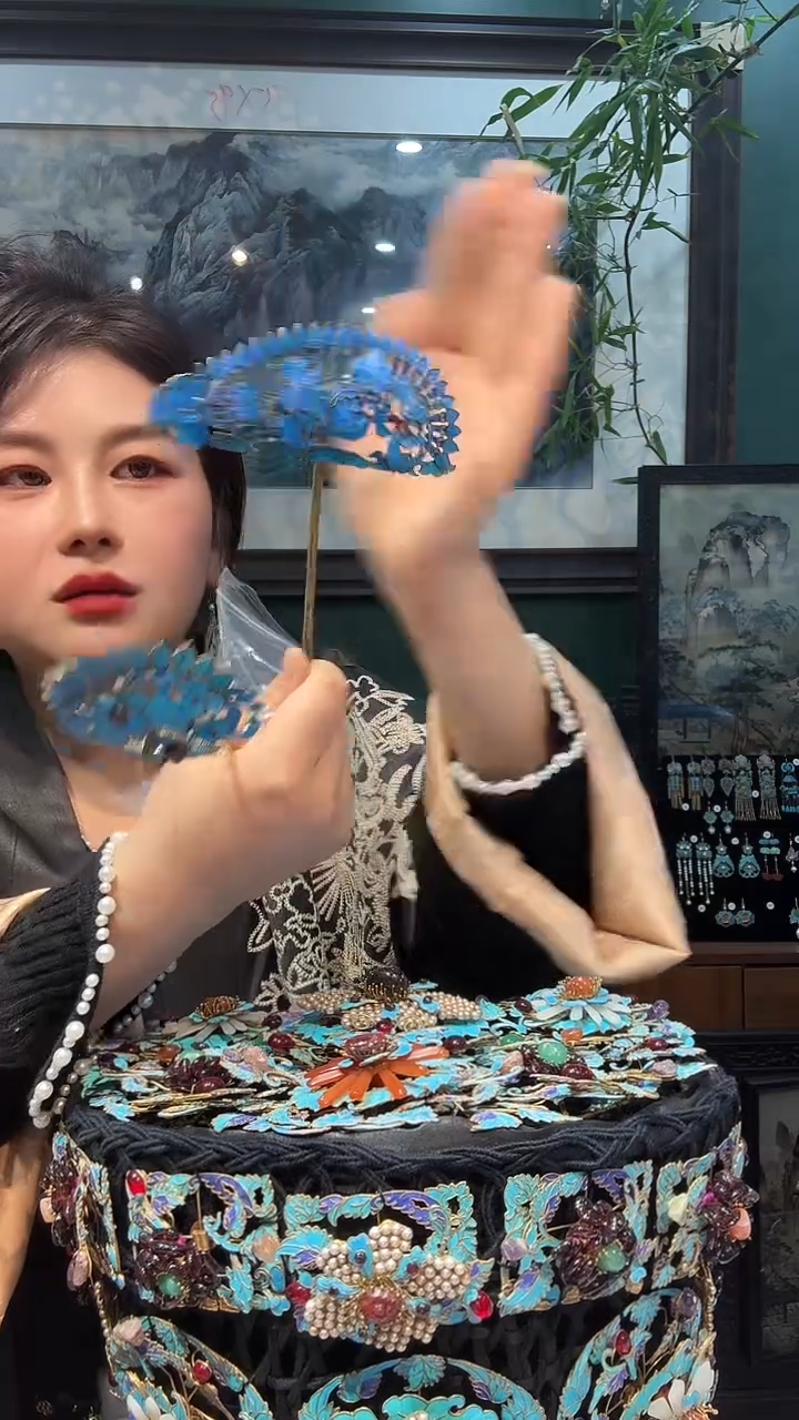 大理石铁合金非遗手工首饰