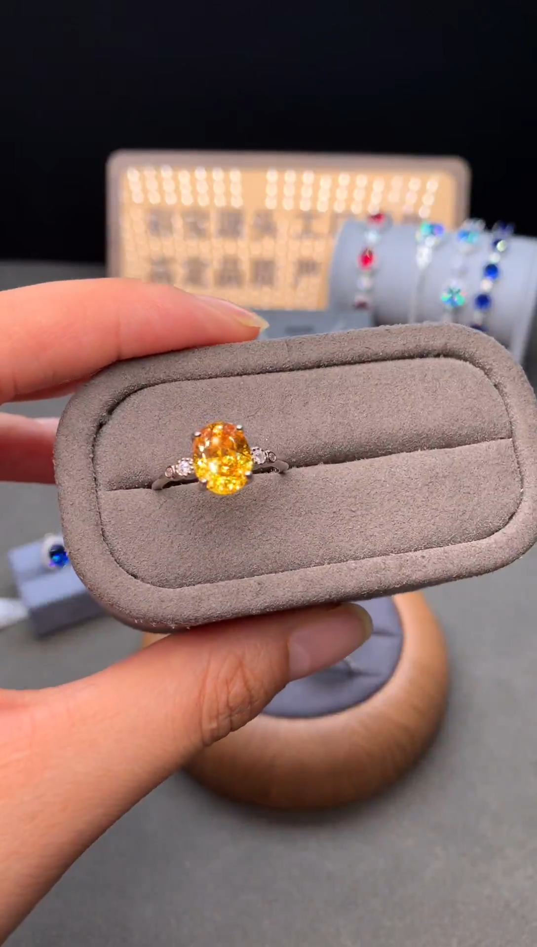 银S925镶嵌戒指碧玺11111