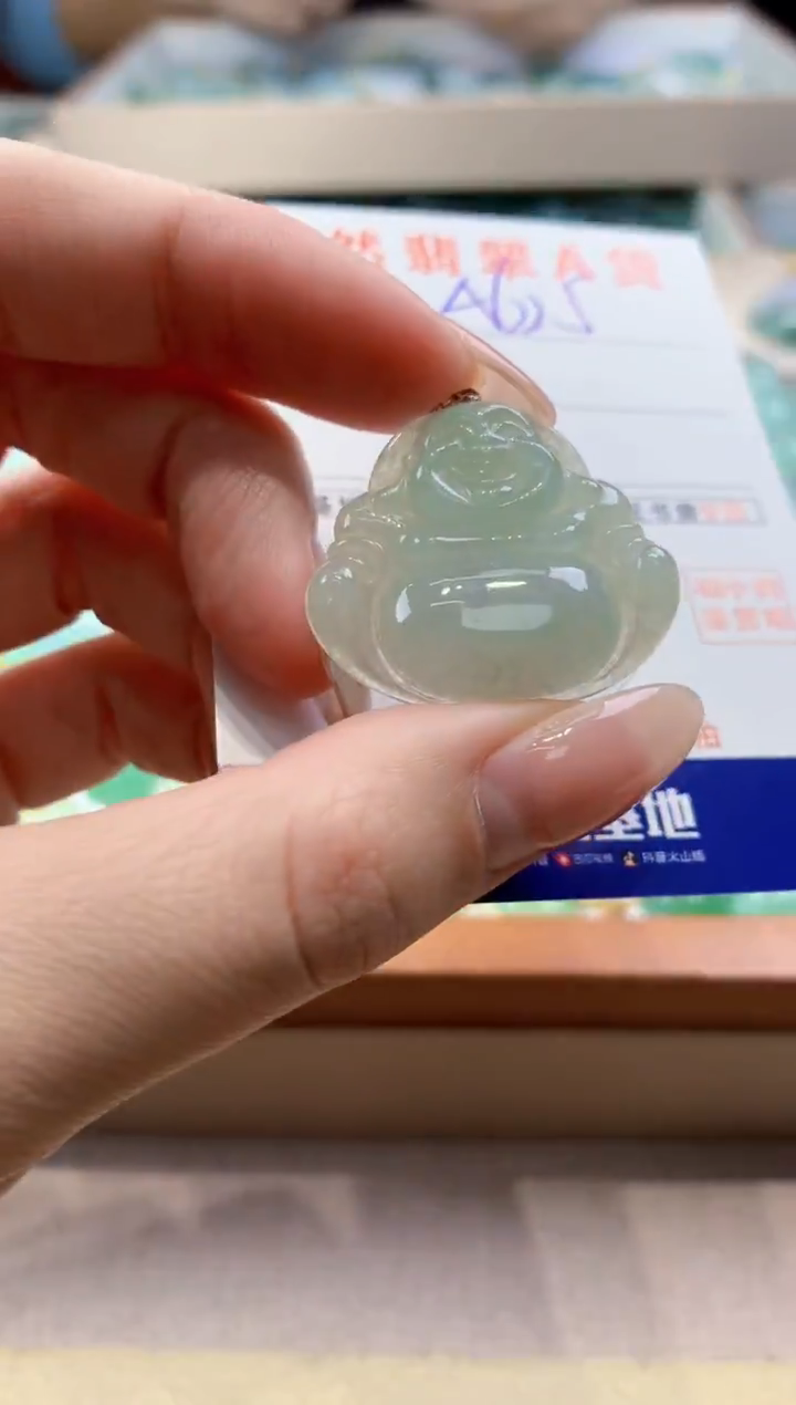 颈饰未镶嵌翡翠天然翡翠挂件 