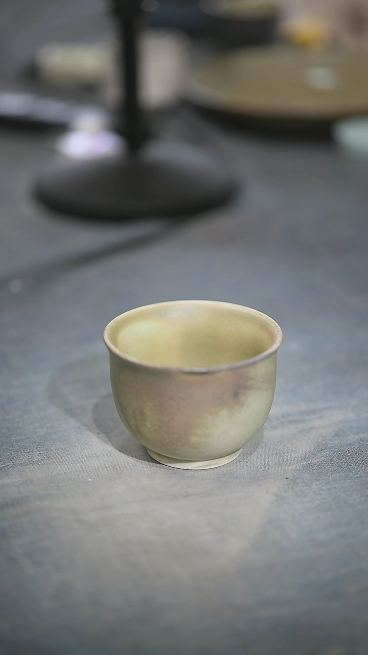 碗浪鬼家釉绘柴烧