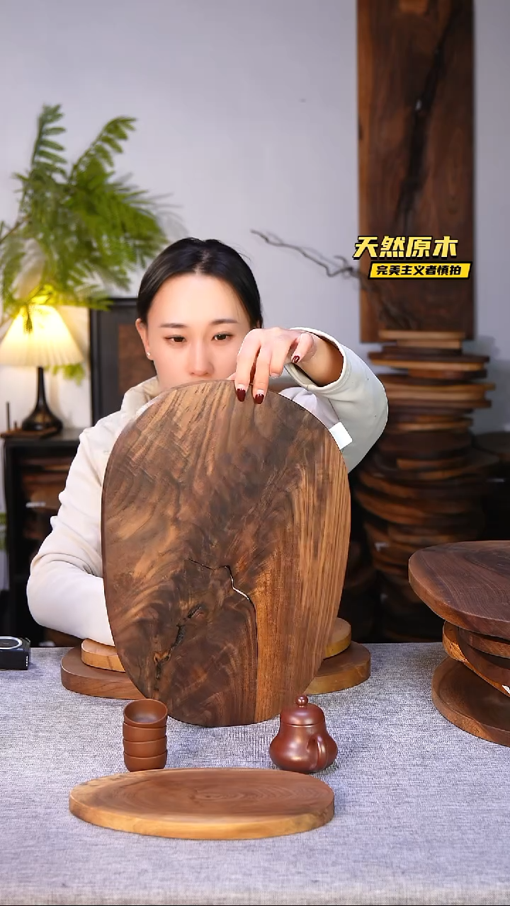 木北美黑胡桃原木.干裂疤结不属于商品质量问题完美主义者慎拍