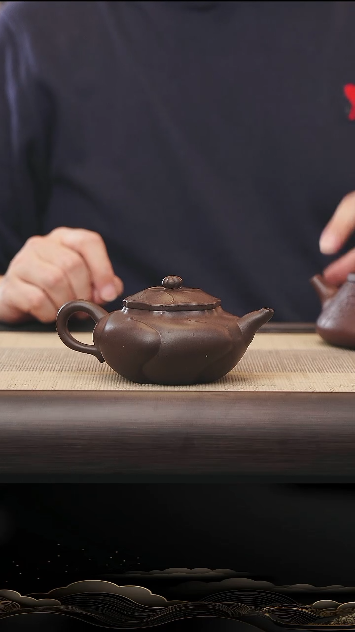 茶壶紫砂高**云风卷葵