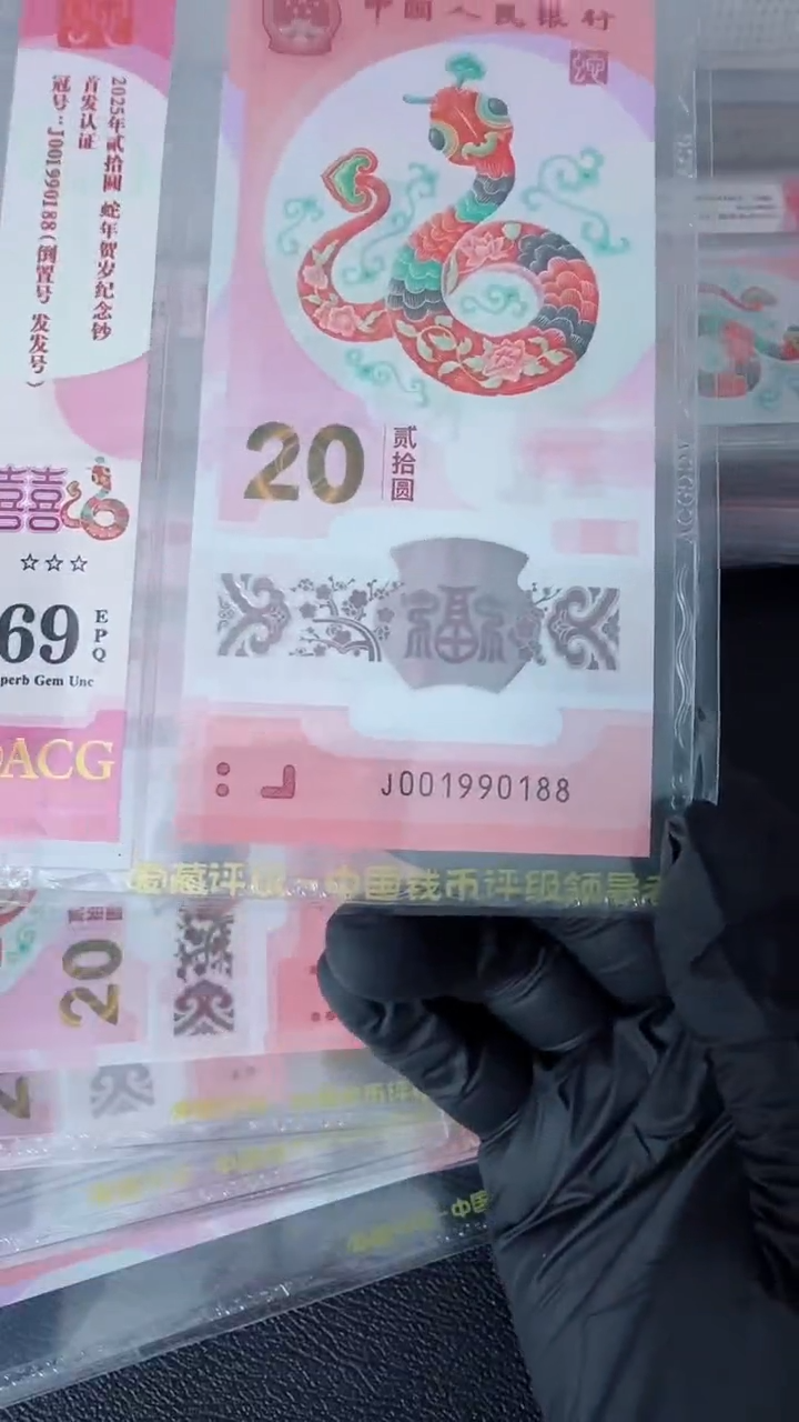 【闪购商品】2025年蛇钞单张JO01990188