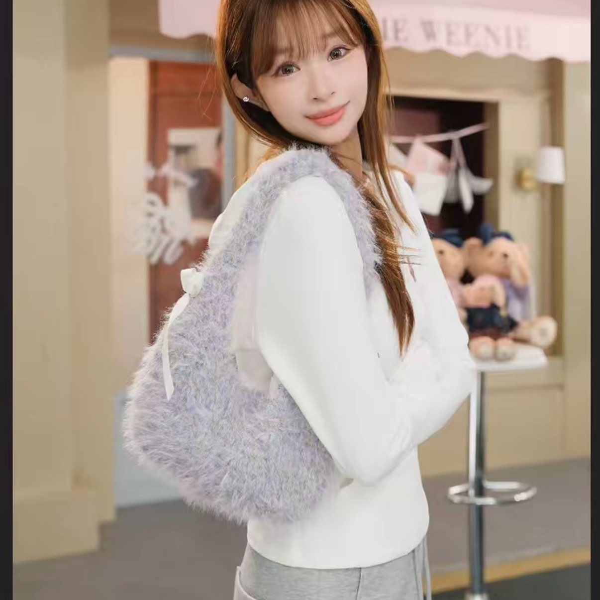 TEENIEWEENIE bearnova小熊包女2025秋冬新款女装YTAK254VL1D