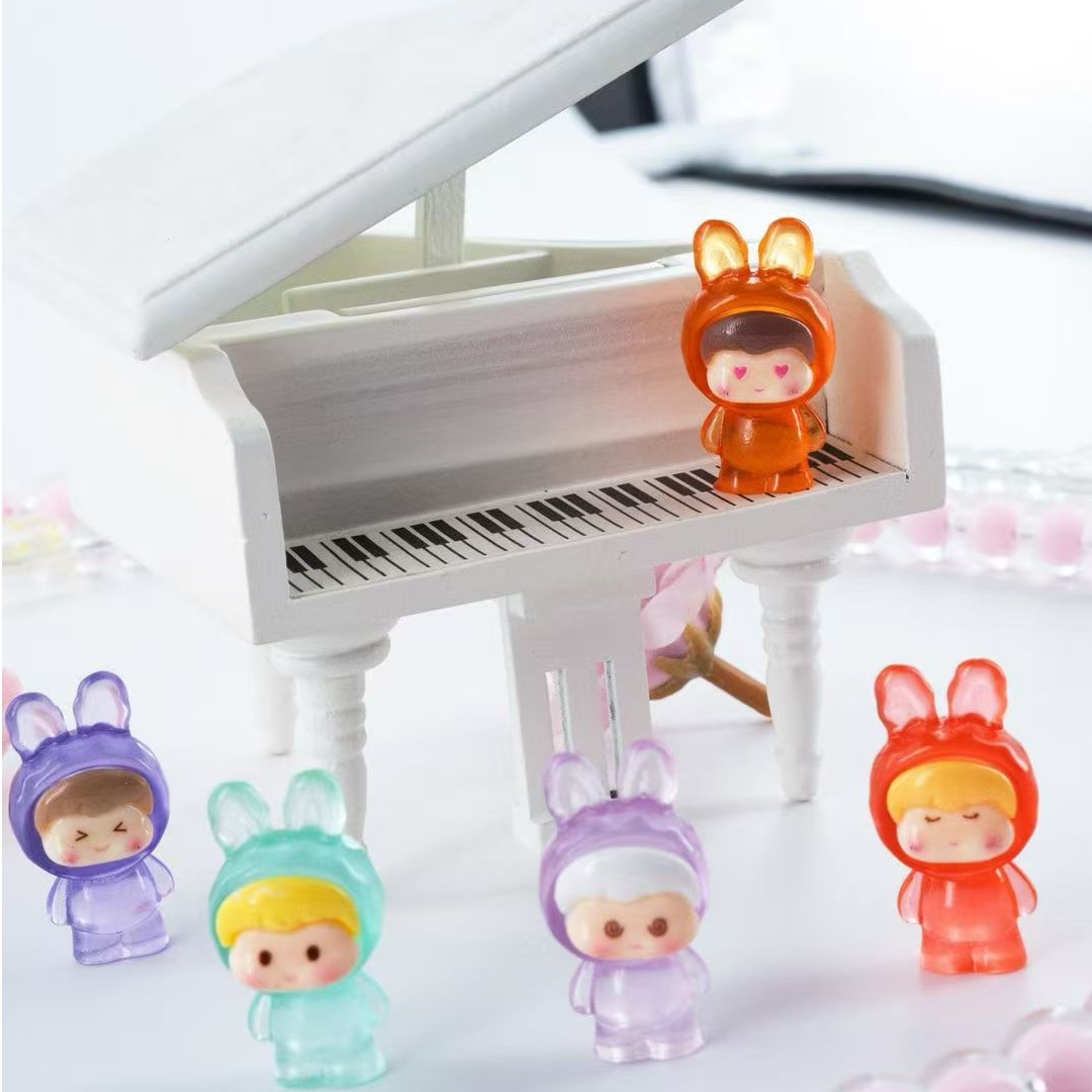 【二号链接】小透明萌粒可爱潮玩手办创意摆件礼物盲盒道具娃屋