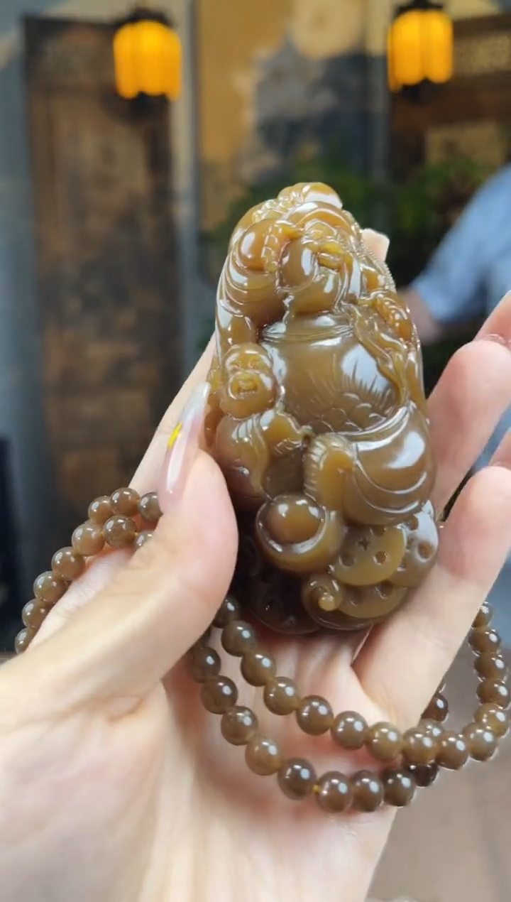 和田玉未镶嵌颈饰S229