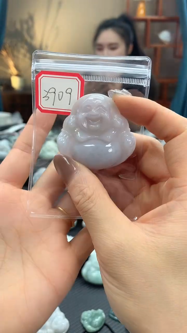 颈饰未镶嵌翡翠佛公3909