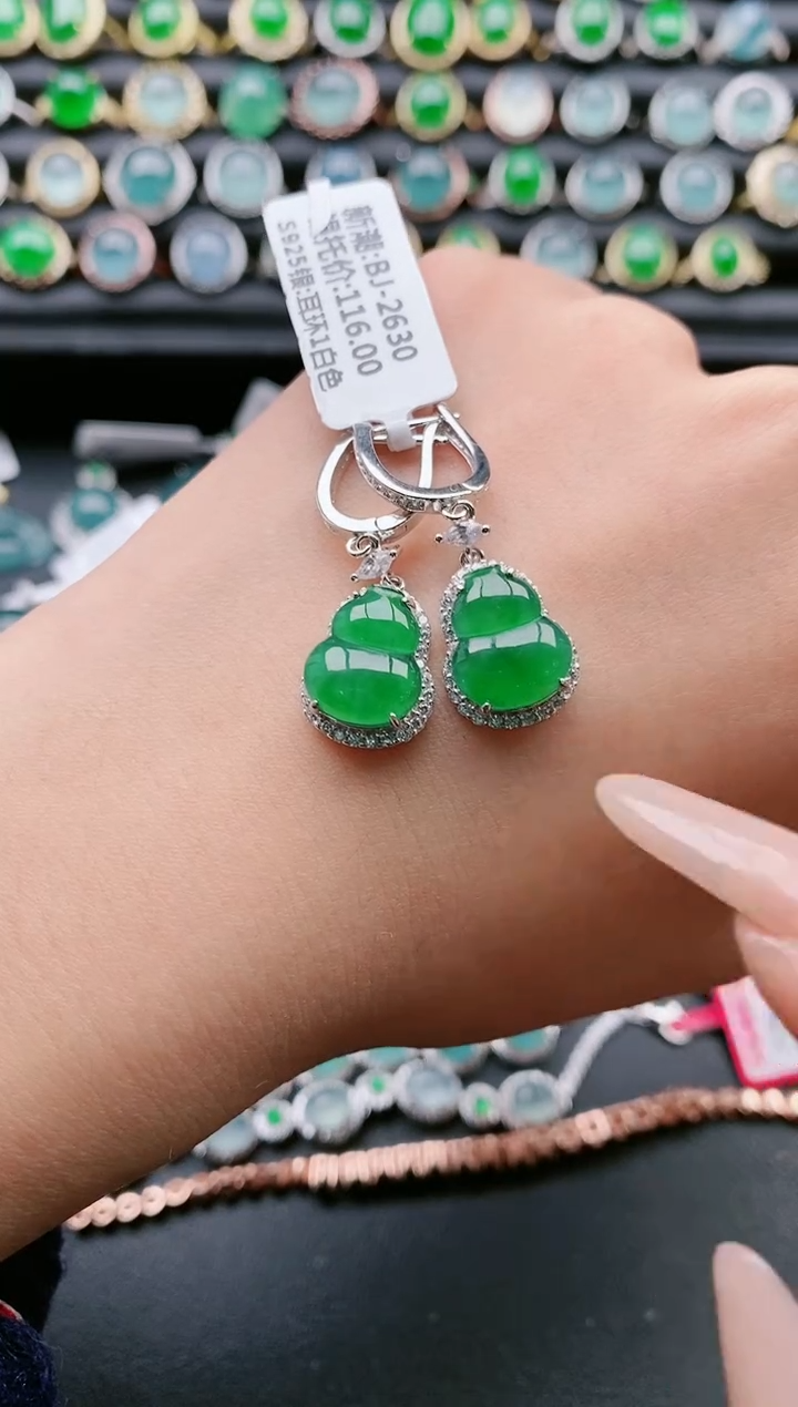 【闪购商品】翡翠戒指银S925镶嵌11111