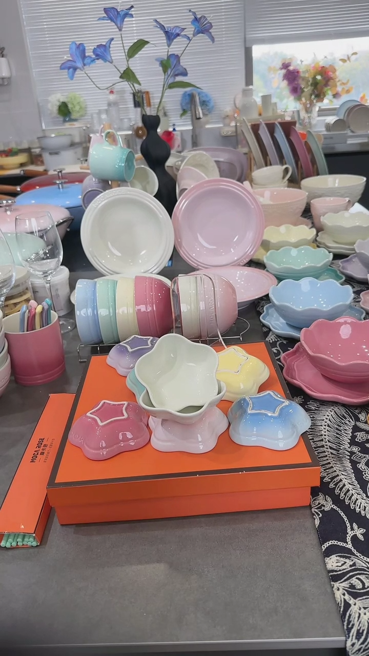 【闪购商品】瓷2件套奶油白花瓣蘸料碟