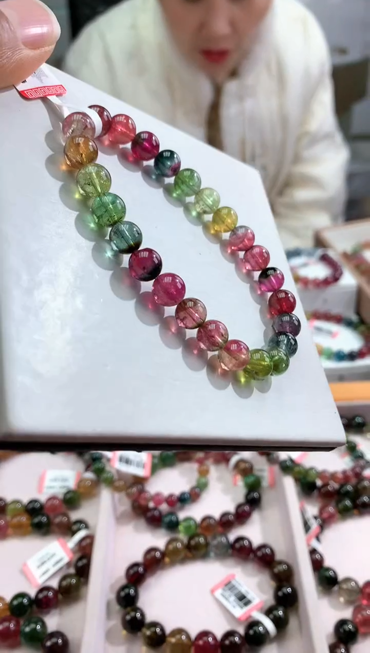 【闪购商品】碧玺手串未镶嵌多样性发一条