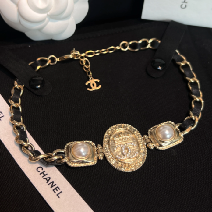 99新 Chanel/香奈儿 汤/P244381459/金币浮雕皇冠 项链