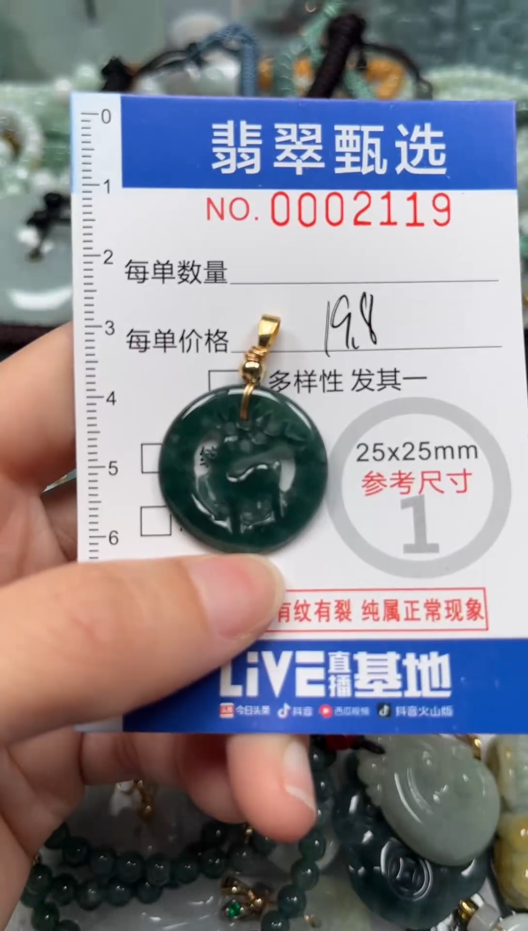 【闪购商品】翡翠颈饰未镶嵌00..2119