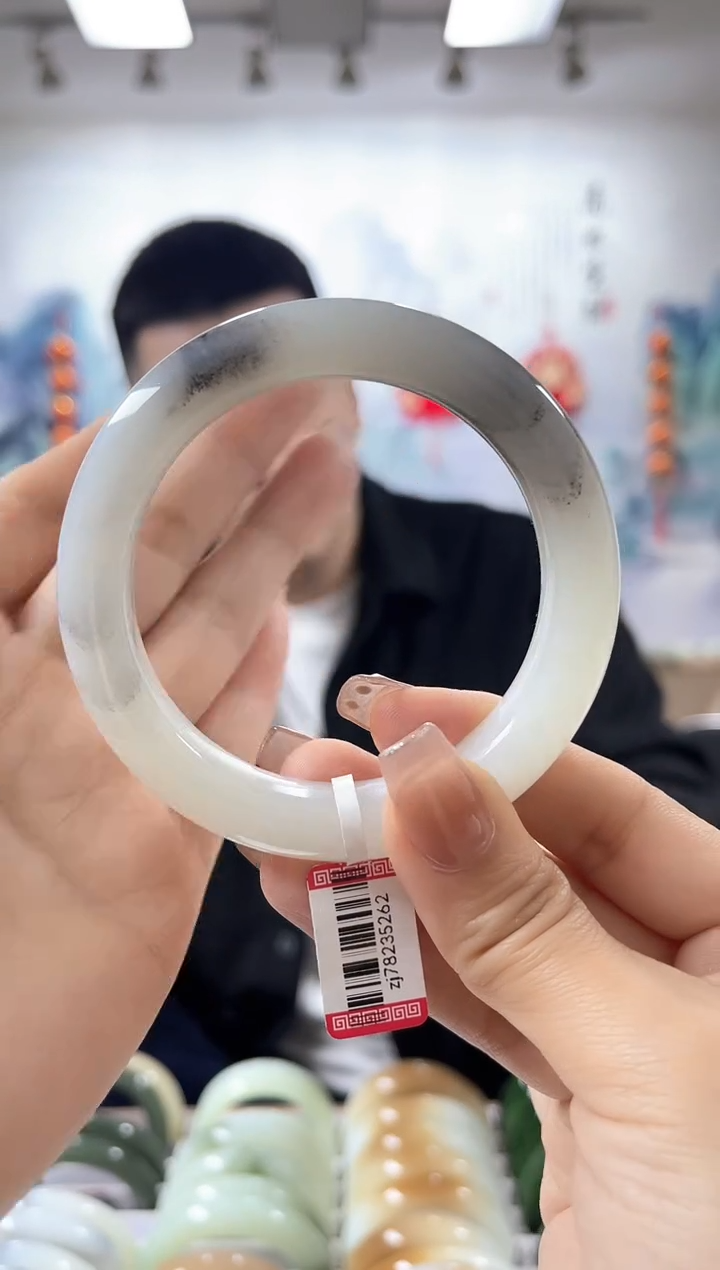 【闪购商品】和田玉手镯未镶嵌57+圈口5262