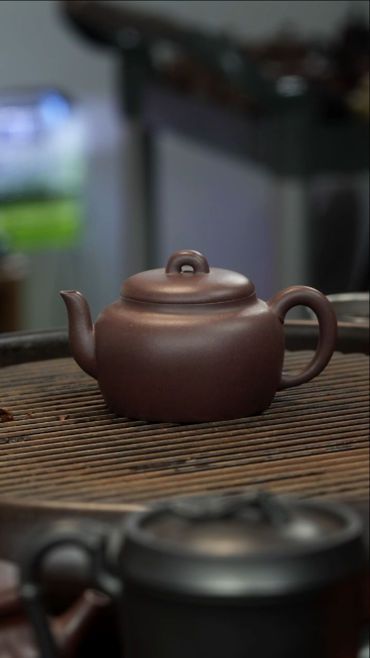 茶壶紫砂奋*?手磨天青 平安壶