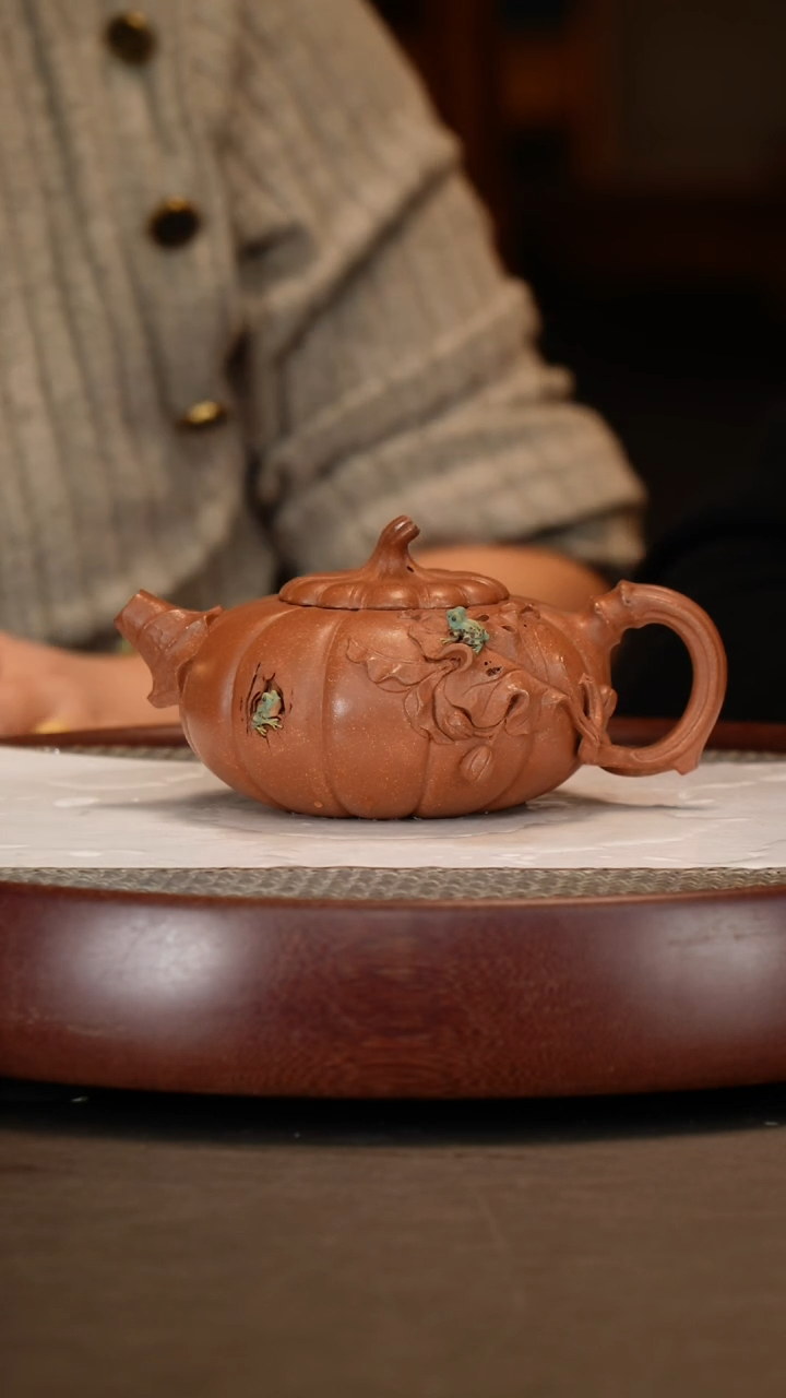 【闪购商品】紫砂茶壶青蛙南瓜套组