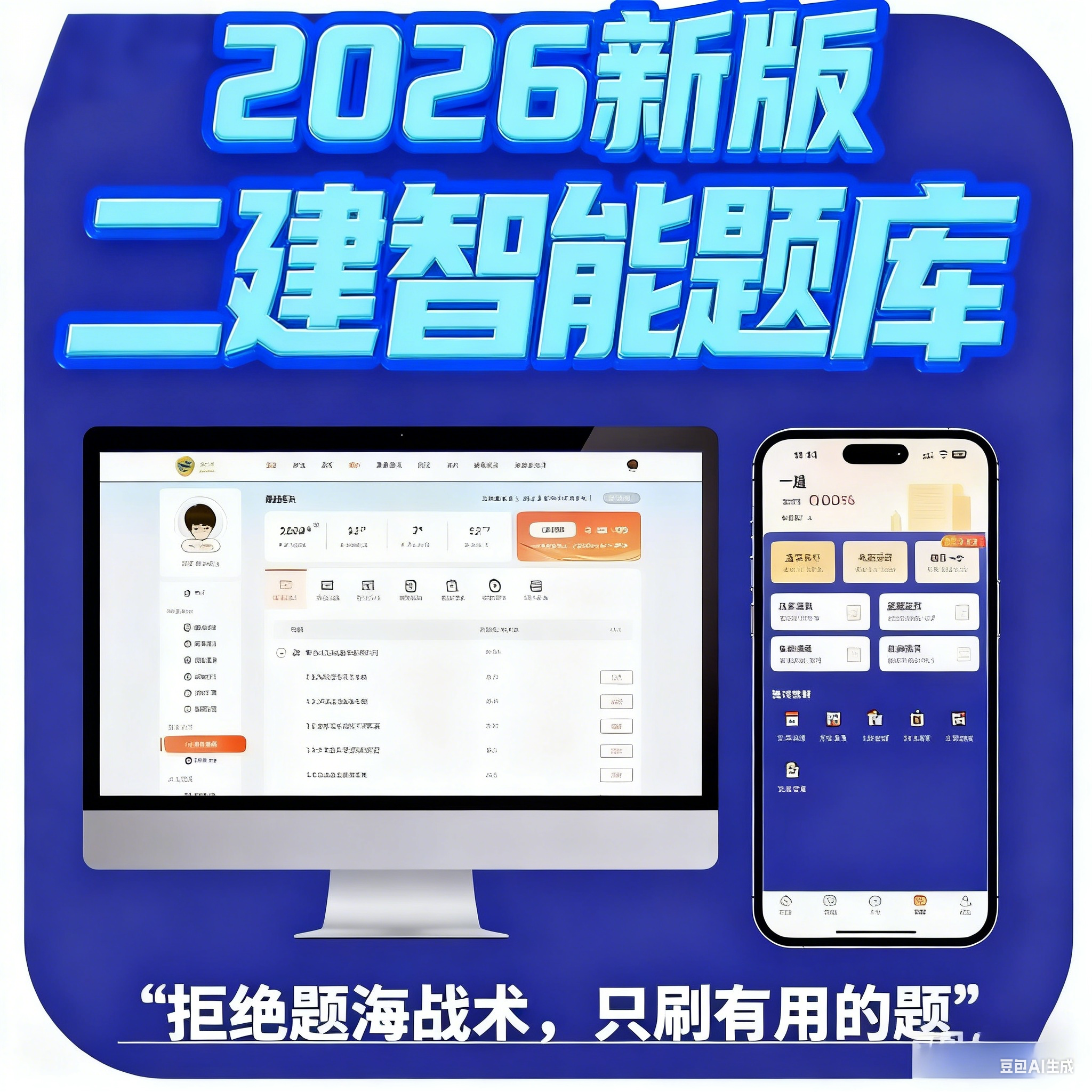 2026新版二建正版AI智能题库可在线预测成绩支持在线提问多重解析