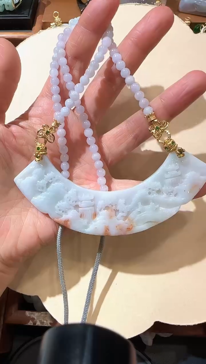 【闪购商品】翡翠颈饰未镶嵌国风